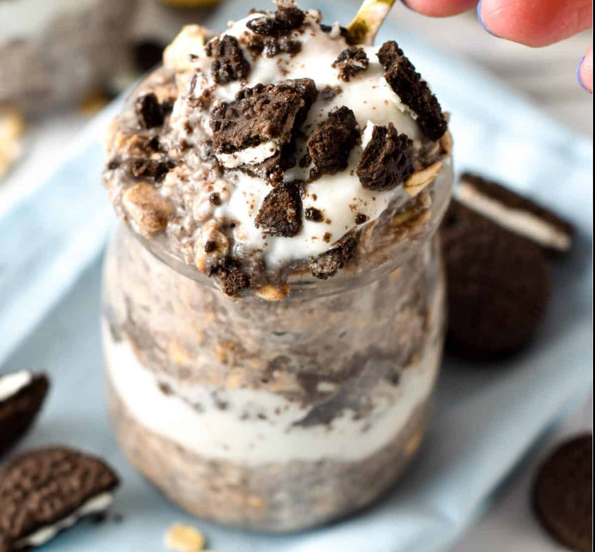 Oreo & Cream Overnight Oats
